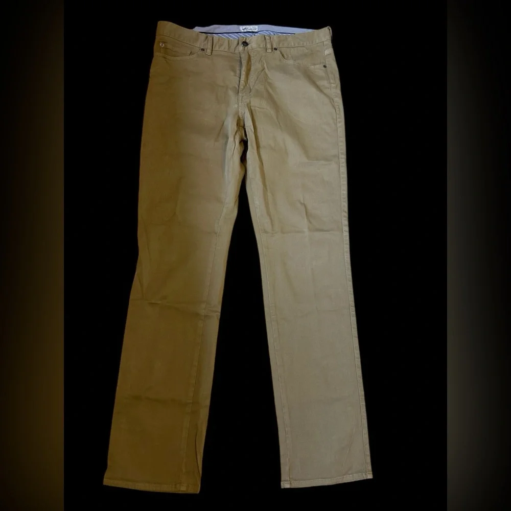 Peter Millar Jeans, Tan, 5-Pocket, Cotton with stretch, Men’s Sz 36 - Picture 1 of 11